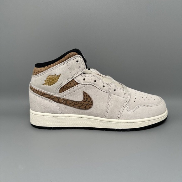 Jordan 1 Mid SE Brown Elephant Shoes DZ5369-102 Men's /Youth 7 Women's 8.5 - Picture 9 of 12